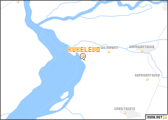 map of Kukelëvo
