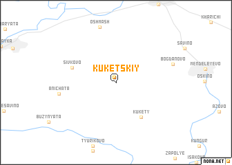 map of Kuketskiy