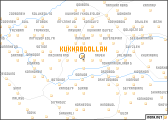 map of Kūkh ‘Abdollāh