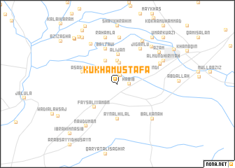 map of Kukha Muşţafá