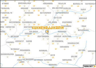 map of Kūkh-e Ḩājjī Karīm