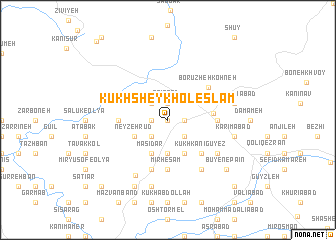 map of Kūkh Sheykh ol Eslām