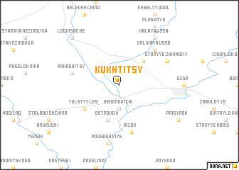 map of Kukhtitsy