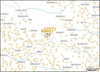 map of Kukići