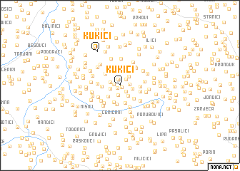 map of Kukići