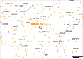 map of Kukić Mahala