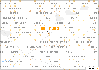 map of Kuklówka