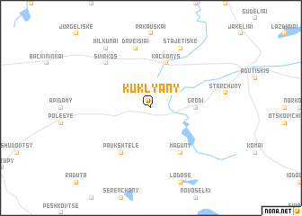 map of Kuklyany