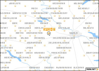 map of Kuków