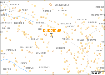 map of Kukričje