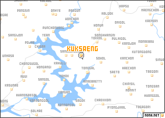 map of Kŭksaeng