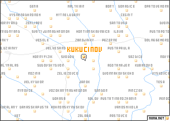 map of Kukučinov