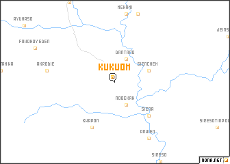 map of Kukuom