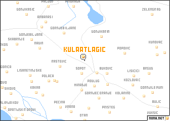 map of Kula Atlagić