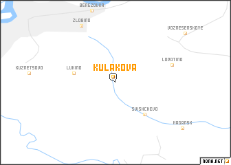 map of Kulakova