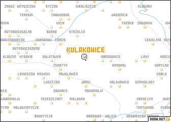 map of Kułakowice