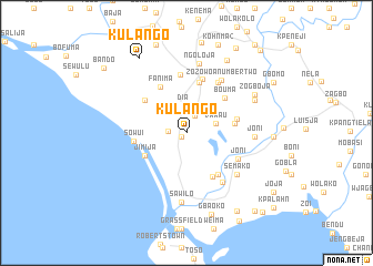 map of Kulango