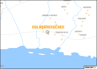 map of Kūlaqān-e Kūchek