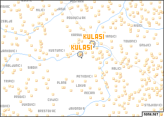 map of Kulaši