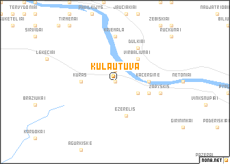 map of Kulautuva