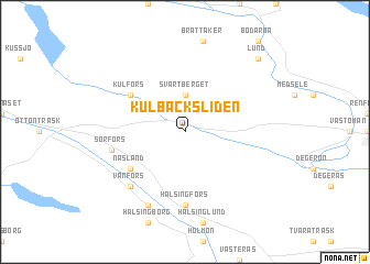 map of Kulbäcksliden