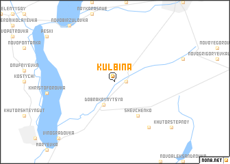 map of Kulʼbina