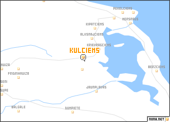 map of Ķuļciems