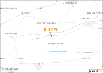 map of Kuldym