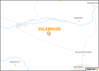 map of Kulebakino