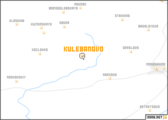 map of Kulebanovo