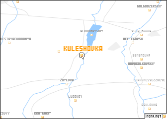 map of Kuleshovka