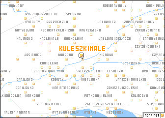 map of Kuleszki Małe