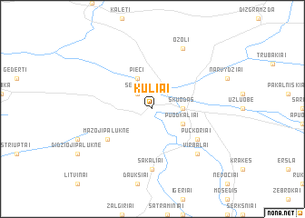 map of Kuliai