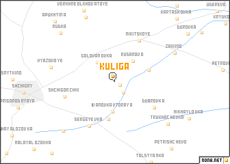 map of Kuliga