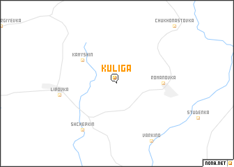 map of Kuliga