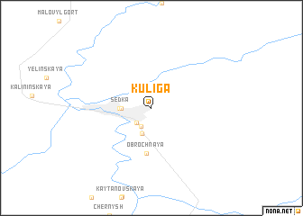 map of Kuliga