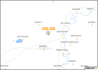 map of Kuliga