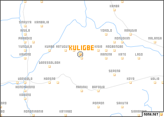 map of Kuligbe