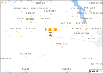 map of Kuligi