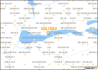 map of Kuligów