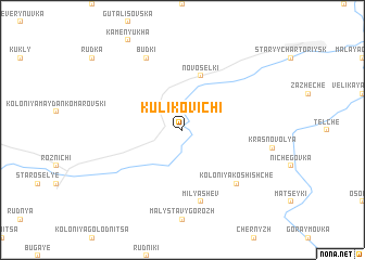 map of Kulikovichi