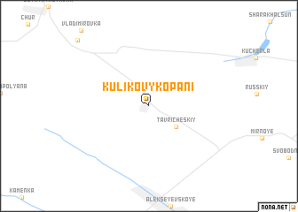map of Kulikovy Kopani