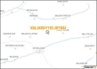 map of Kulikovyye Lipyagi