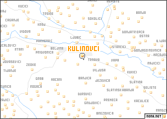 map of Kulinovci
