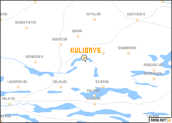 map of Kulionys