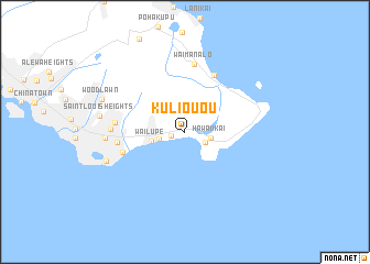 map of Kuliouou