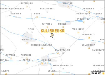 map of Kulishëvka