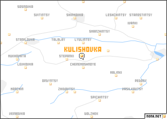 map of Kulishovka