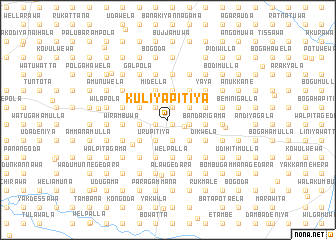 map of Kuliyapitiya