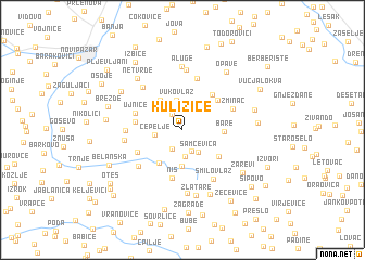 map of Kuliziće